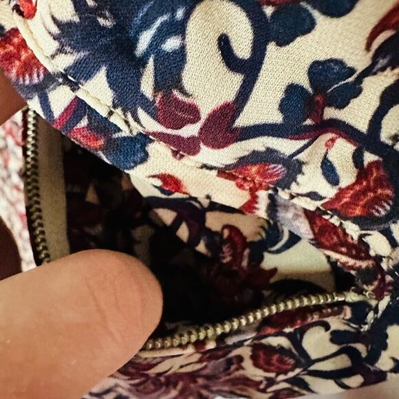 ROBERT RODRIGUEZ Women's Taylor Floral Cropped Floral Shirt Jumpsuit Size 4 - Picture 16 of 16